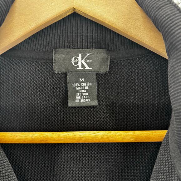 Calvin Klein Jacket Men's Large Black Full-Zip Track Lightweight Casual - Picture 7 of 11